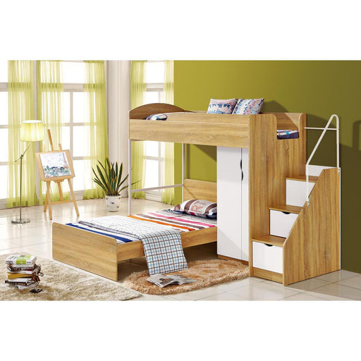 Lit enfant 63121NB - Kaza Beige & Blanc - Lot de 1