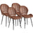Chaise 58207MA - Flynn Marron - Lot de 4