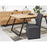 Chaise 55245GR - BALTIMORE CHAISE PVC AVEC ROULETTE 46 X 55 X 90 H - Lot de 1