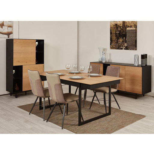 Table de repas 10121NA - Toscana Noir & Marron - Lot de 1