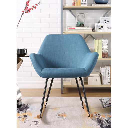 Chaise 47134BU - Palma Bleu - Lot de 1