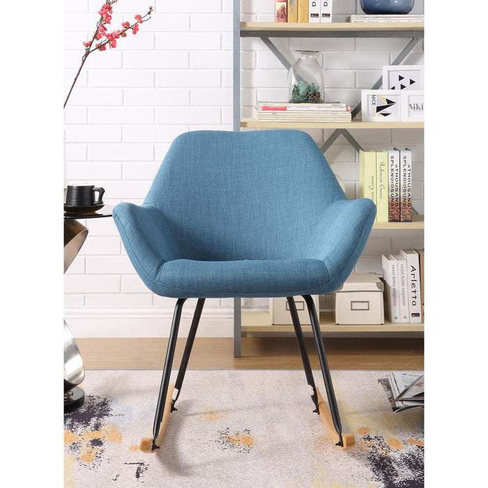 Chaise 47134BU - Palma Bleu - Lot de 1