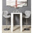 Chaise 47402GR - Zeke Gris - Lot de 2