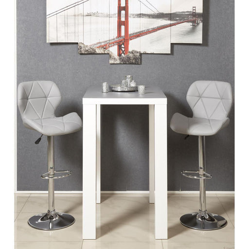 Chaise 47402GR - Zeke Gris - Lot de 2