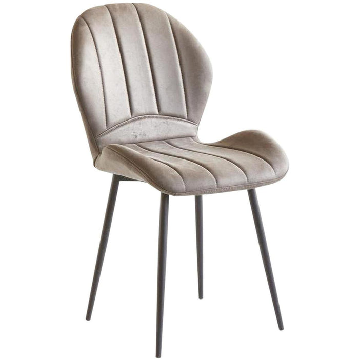 Chaise 58207GR - Flynn Gris - Lot de 4