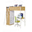 Lit enfant 63123NB - Emilio Beige & Blanc - Lot de 1
