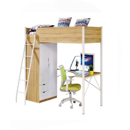Lit enfant 63123NB - Emilio Beige & Blanc - Lot de 1