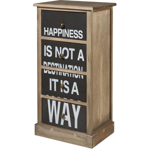 Meuble de rangement 64703NA - Todd Noir - Lot de 1