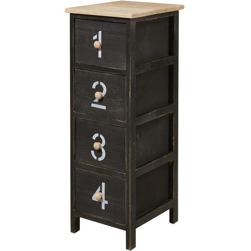 Meuble de rangement 64701NO - Bortolin Noir - Lot de 1