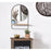Deco miroir 67186NO - Ens Noir - Lot de 1