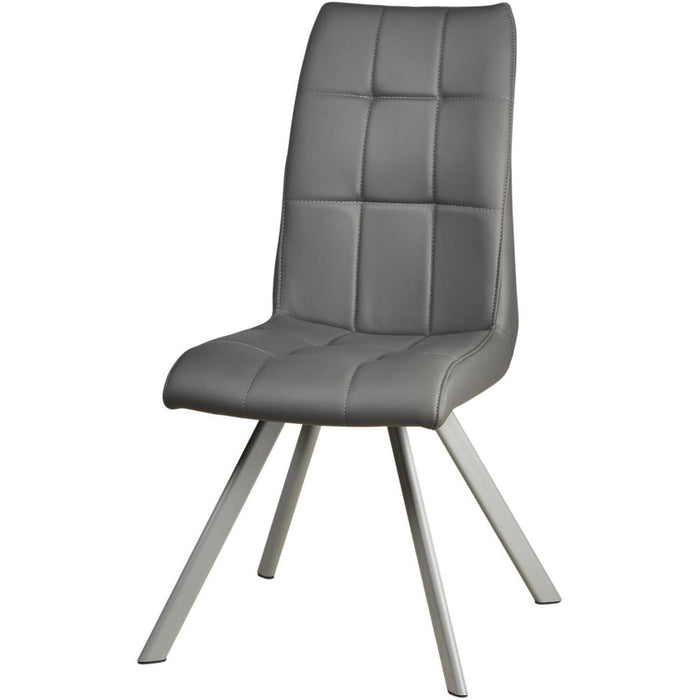 Chaise 52871GR - Wisteria Gris - Lot de 2