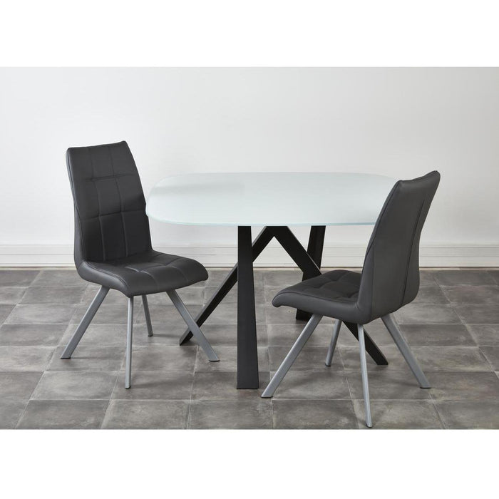 Chaise 52871GR - Wisteria Gris - Lot de 2