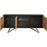 Bahut 3 portes 49120NA - ST MORITZ Noir & Marron - Lot de 1