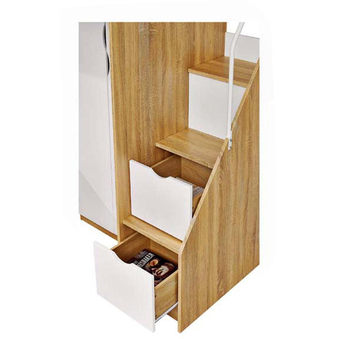 Lit enfant 63121NB - Kaza Beige & Blanc - Lot de 1