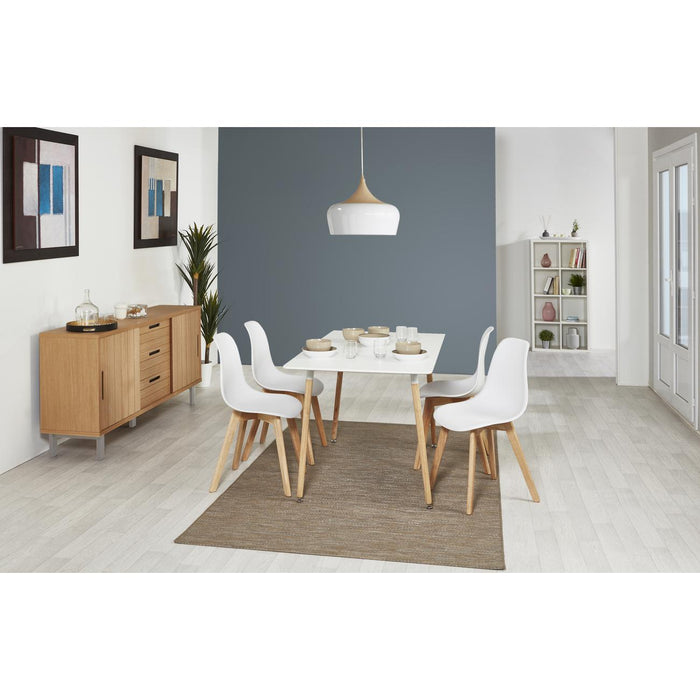Chaise 16150BL - Liana Blanc - Lot de 4