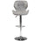 Chaise 47402GR - Zeke Gris - Lot de 2