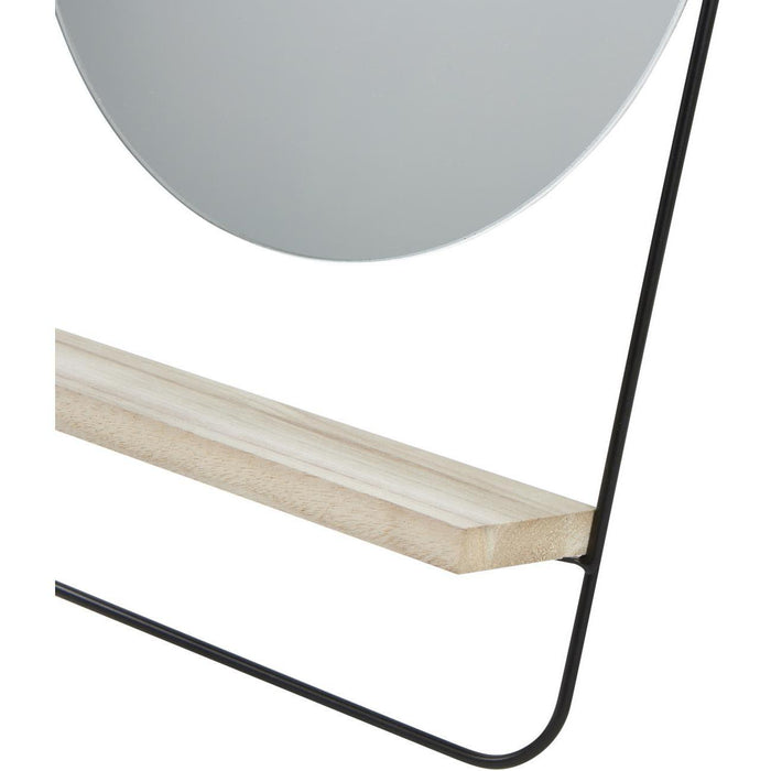 Deco miroir 67186NO - Ens Noir - Lot de 1