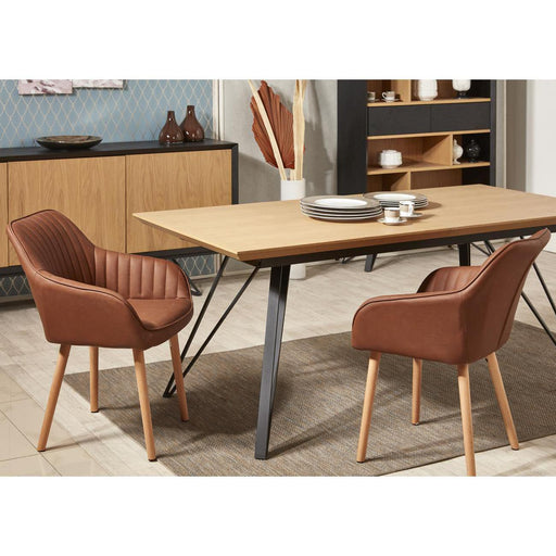 Chaise 61122MA - Lloyd Marron - Lot de 2