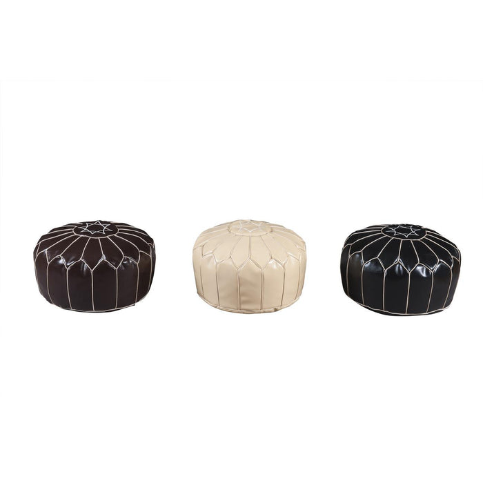 Pouf 13838NO - Fesa Noir - Lot de 1