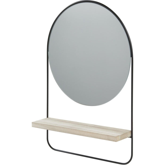 Deco miroir 67186NO - Ens Noir - Lot de 1