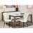 Chaise 52875BL - Harley Blanc - Lot de 2