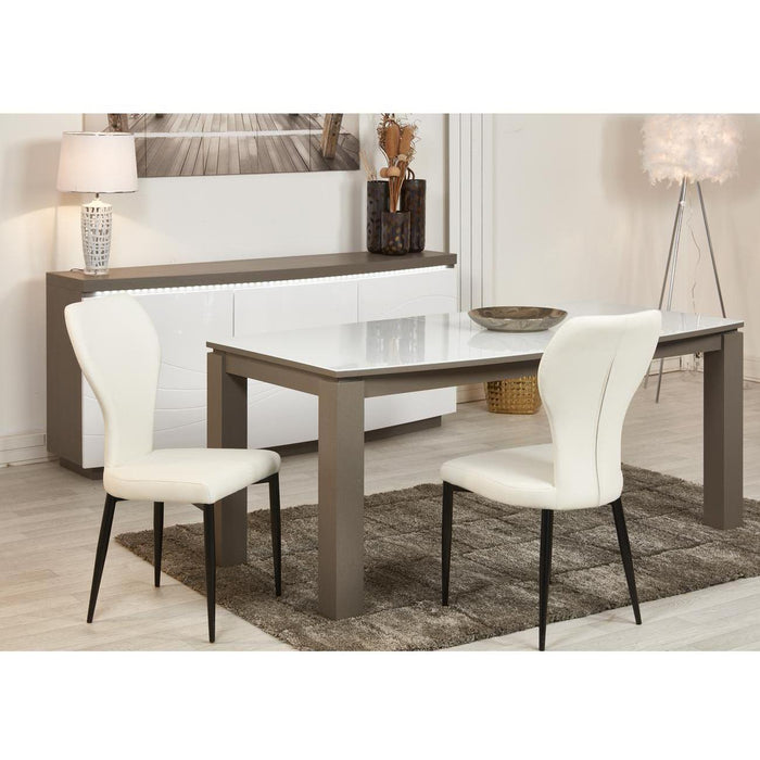 Chaise 52875BL - Harley Blanc - Lot de 2