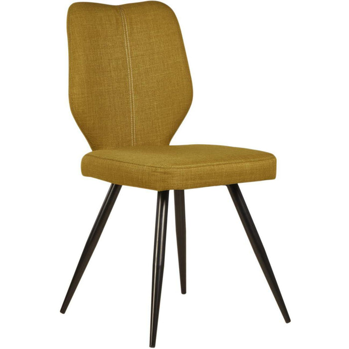 Chaise 52868VE - Gigi Jaune Moutarde - Lot de 2