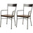 Chaise 42704NO - Hazel Noir - Lot de 2