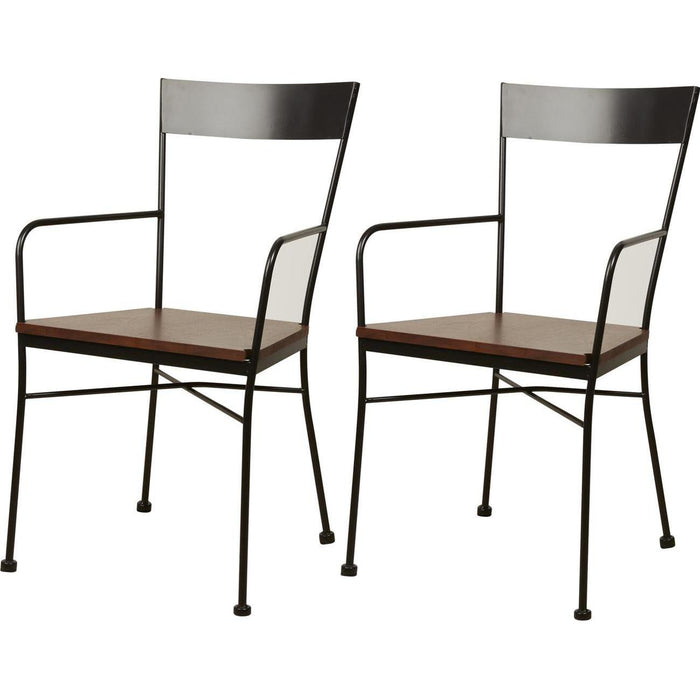 Chaise 42704NO - Hazel Noir - Lot de 2