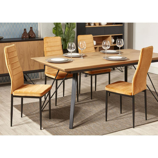 Chaise 58206MT - Bree Jaune Moutarde - Lot de 4