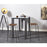 Chaise 42709NO - Kaleido Noir - Lot de 2
