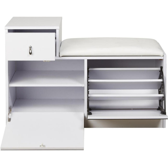 Meuble a chaussure 37262BL - Pryia Blanc - Lot de 1