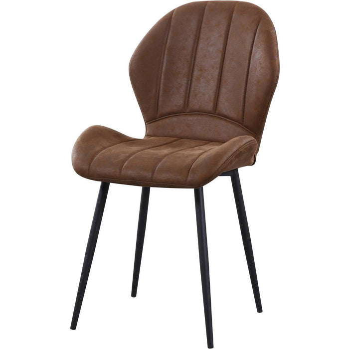 Chaise 58207MA - Flynn Marron - Lot de 4