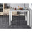 Chaise 42709NO - Kaleido Noir - Lot de 2