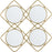 Deco miroir 47538DO - Swords Or - Lot de 1