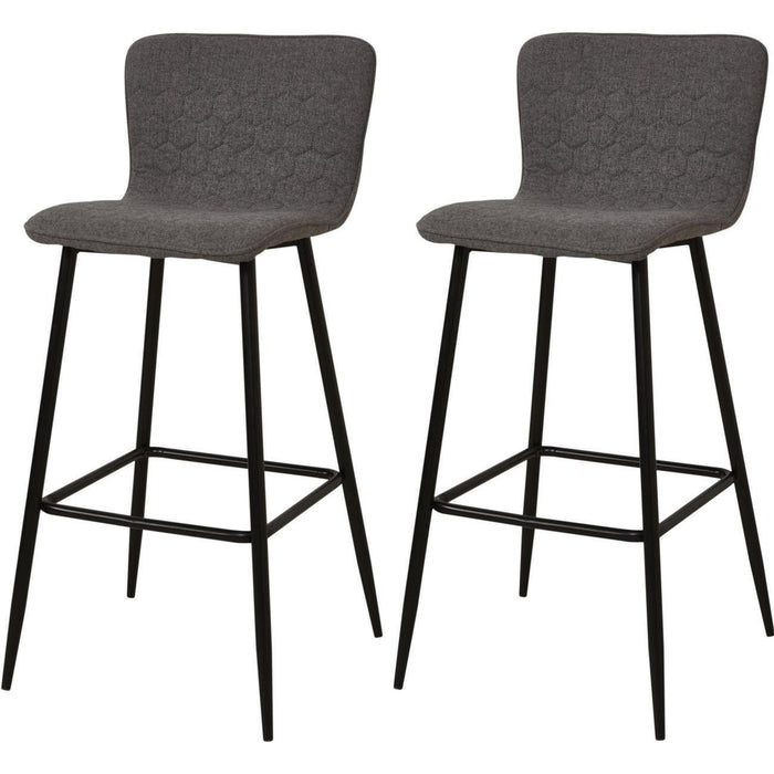 Chaise 43113GR - Sigrid Gris - Lot de 2