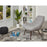 Chaise 43115GR - Arpen Gris - Lot de 1
