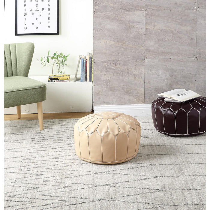 Pouf 13838BE - Fesa Beige - Lot de 1
