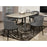 Chaise 74200GR - Collet Gris Anthracite - Lot de 2