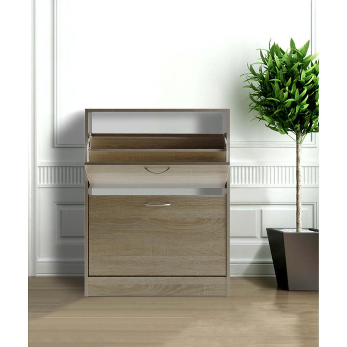 Meuble a chaussure 54320CE - MEUBLE A CHAUSSURES 2 PORTES 63 X 24 X 81.5 H - Lot de 2