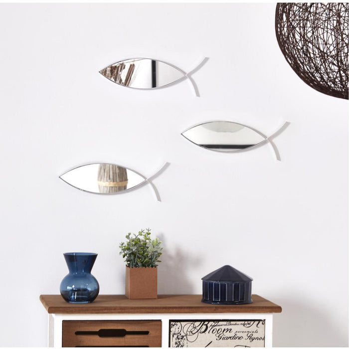 Deco miroir 67191BL - Olga Blanc - Lot de 1