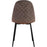 Chaise 39540CH - Hoverton Marron - Lot de 4