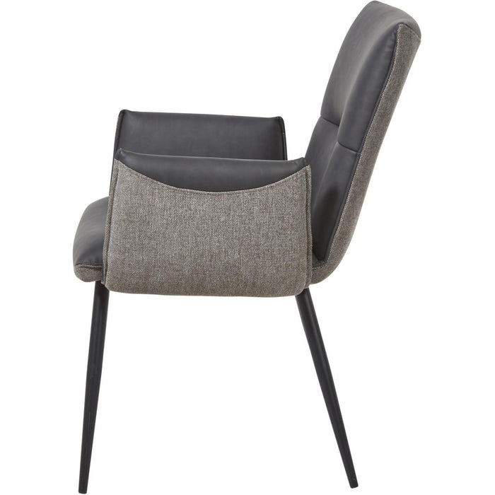 Fauteuil 52864GR - Jonas Bridge Gris - Lot de 2