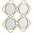 Deco miroir 47538DO - Swords Or - Lot de 1