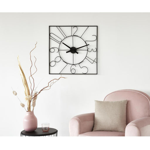 Deco horloge 67231NO - Alban Noir - Lot de 1