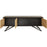 Meuble TV 49126NA - ST MORITZ Noir & Marron - Lot de 1