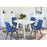 Chaise 50325BN - Geoffrey Bleu - Lot de 4