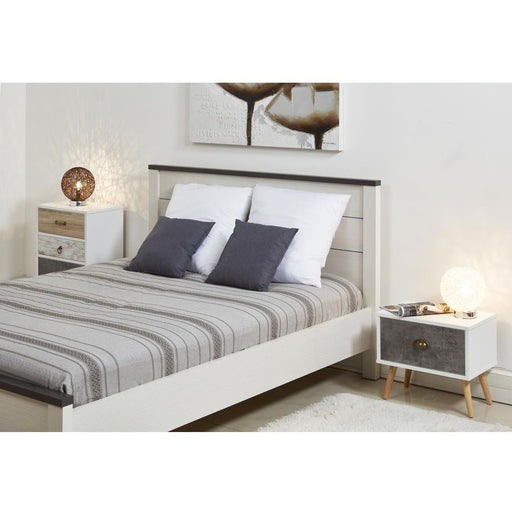 Chevet 60160BG - Olpe Gris & Blanc - Lot de 1