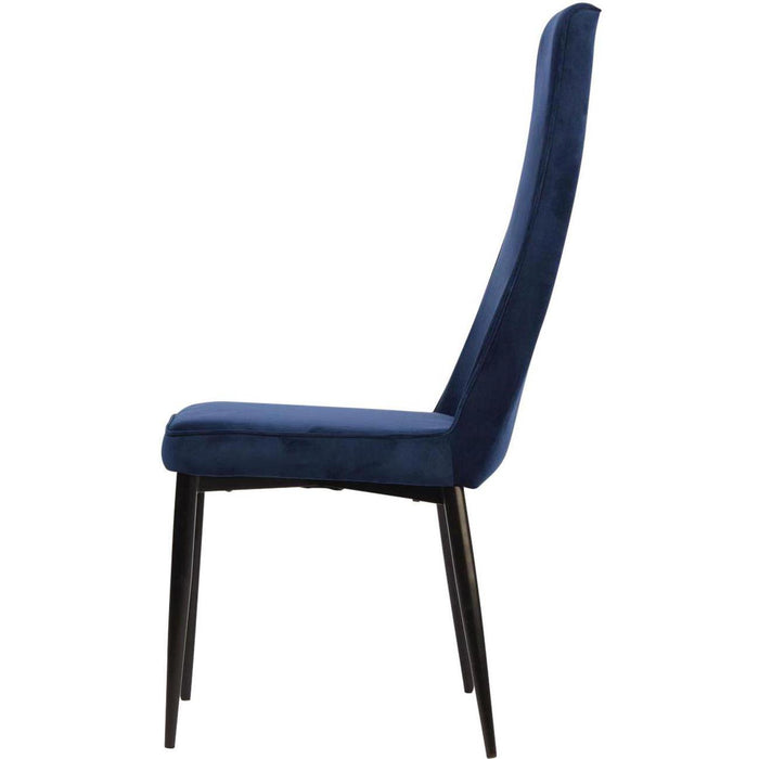 Chaise 52867BU - Adeline Bleu - Lot de 4