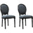 Chaise 47770NG - Rory Gris - Lot de 2